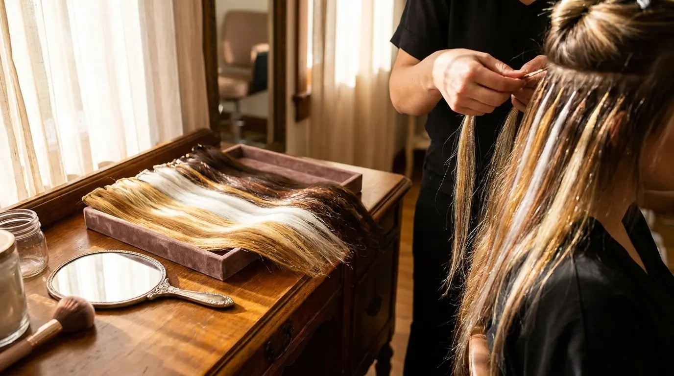 Wie finde ich die richtige Extensions Farbe?